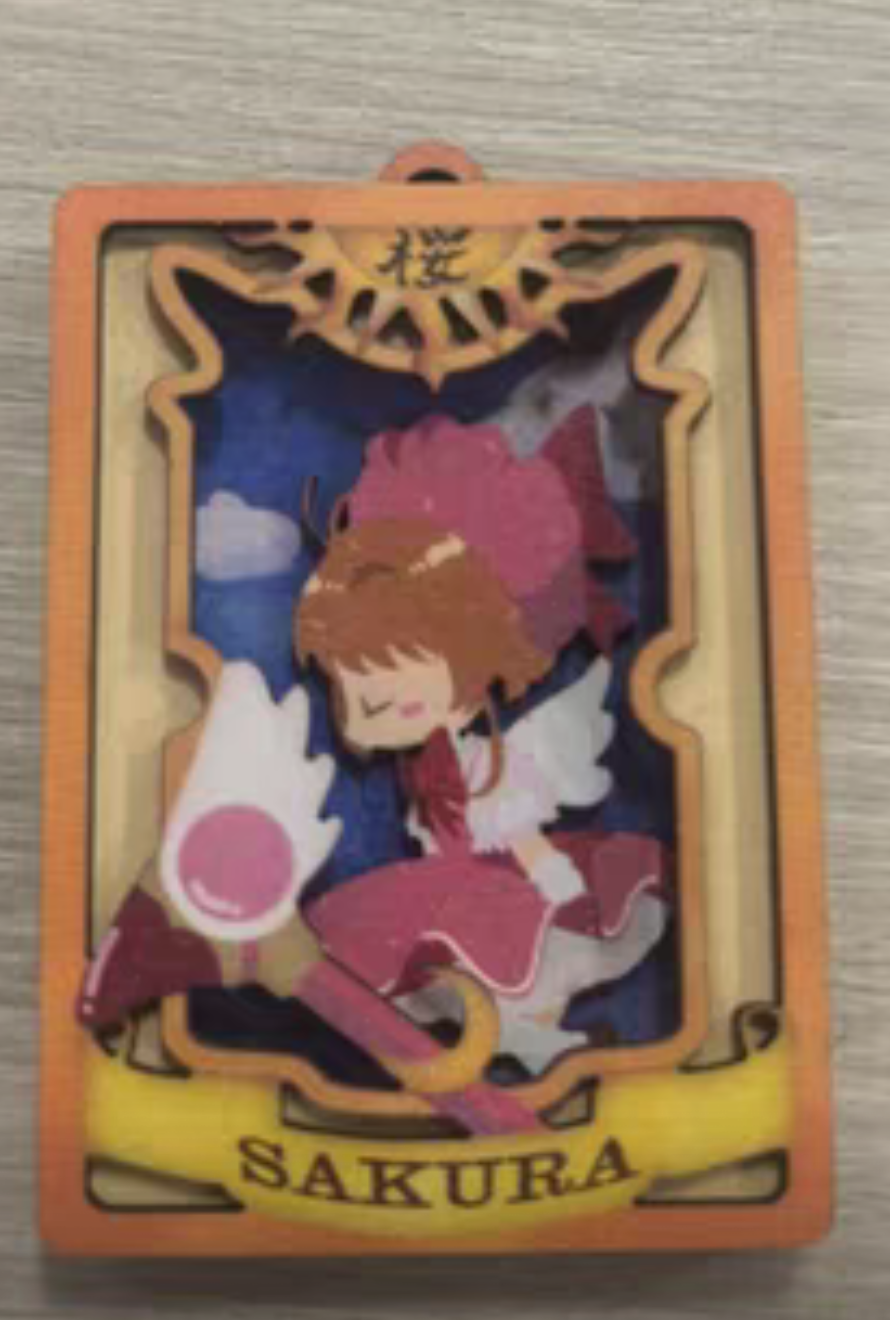 Cardcaptor Sakura wooden NFC keychain